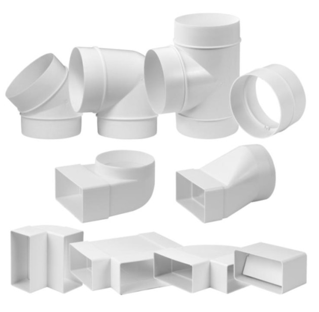 Plastic ventilation duct parts - fittings (EPD)
